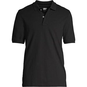 Lands' End Mens Short Sleeve Comfort First Mesh Polo Black Regular X-Large