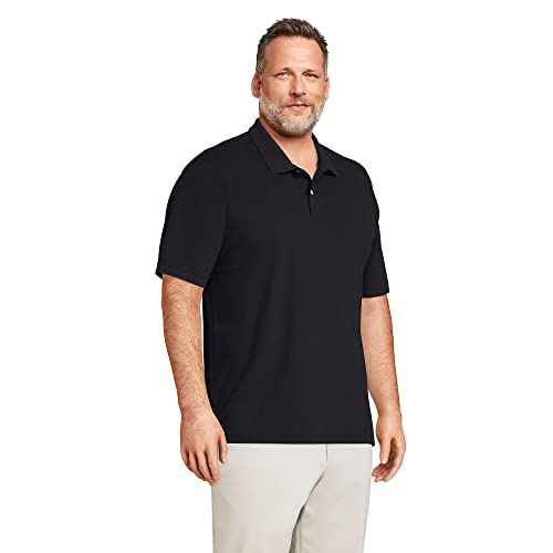 Lands' End Mens Short Sleeve Comfort First Mesh Polo Black Regular X-Large