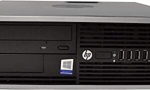 HP Elite Desktop PC Computer | Intel Quad-Core i5 | 8GB Ram | 1TB HDD | 24 Inch LCD Monitor (1080p HDMI), RGB Keyboard + Mouse | Desk Speakers | WiFi + Bluetooth | Windows 10 (Renewed)