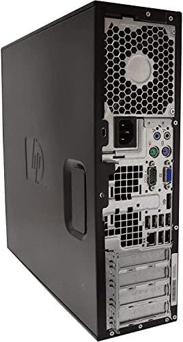 HP Elite Desktop PC Computer | Intel Quad-Core i5 | 8GB Ram | 1TB HDD | 24 Inch LCD Monitor (1080p HDMI), RGB Keyboard + Mouse | Desk Speakers | WiFi + Bluetooth | Windows 10 (Renewed)