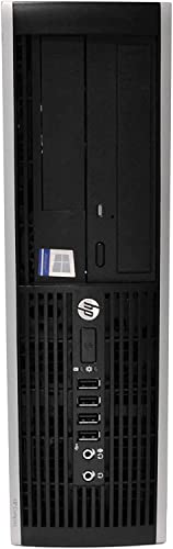 HP Elite Desktop PC Computer | Intel Quad-Core i5 | 8GB Ram | 1TB HDD | 24 Inch LCD Monitor (1080p HDMI), RGB Keyboard + Mouse | Desk Speakers | WiFi + Bluetooth | Windows 10 (Renewed)