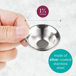 [2 Pairs] Silver Nursing Cups to Soothe Sore or Cracked Nipples - Comfy Nipple Shields for Nursing Newborn - Reusable Silver Nipple Protector for Breastfeeding - Silver Nipple Covers Breastfeeding