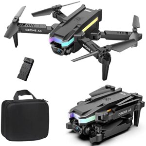 Vetitkima Drones with Camera for Adults, Mini Drone with Dual 4k Hd FPV Camera Remote Control Aircraft with Altitude Hold Headless Mode