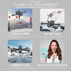 Vetitkima Drones with Camera for Adults, Mini Drone with Dual 4k Hd FPV Camera Remote Control Aircraft with Altitude Hold Headless Mode