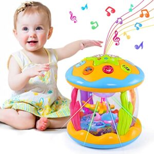 baby toys 6 to 12 months babies ocean rotating light up infant toys 12-18 months musical toys for 1 year old boys gifts early educational toys for toddlers 1-3