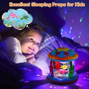 Baby Toys 6 to 12 Months Babies Ocean Rotating Light Up Infant Toys 12-18 Months Musical Toys for 1 Year Old Boys Gifts Early Educational Toys for Toddlers 1-3