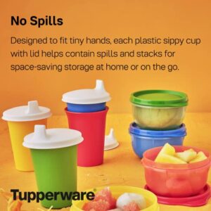 Tupperware Brand Bell Tumblers & Seals - 7 oz (200 mL) - Dishwasher Safe & BPA Free - Durable, Dripless Sippy Cup with Lid for Ages 6-24 Months