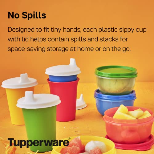 Tupperware Brand Bell Tumblers & Seals - 7 oz (200 mL) - Dishwasher Safe & BPA Free - Durable, Dripless Sippy Cup with Lid for Ages 6-24 Months