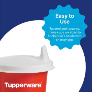 Tupperware Brand Bell Tumblers & Seals - 7 oz (200 mL) - Dishwasher Safe & BPA Free - Durable, Dripless Sippy Cup with Lid for Ages 6-24 Months