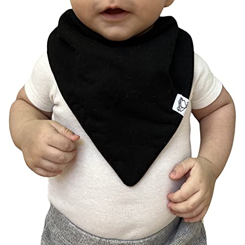 Darling & Co. Bandana Bibs, Premium 3 Layer Drool Bibs for Baby, Boys, Girls, and Special Needs little ones … (The Go-To Dark Neutrals Set 2 Pack)