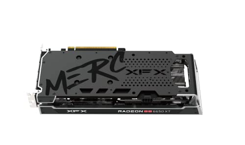 XFX Speedster MERC308 Radeon RX 6650XT Black Gaming Graphics Card with 8GB GDDR6 HDMI 3xDP, AMD RDNA 2 RX-665X8TBDY