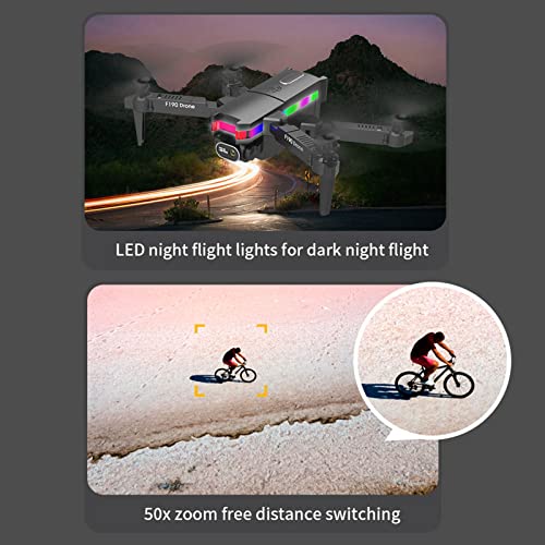 Poilweap Drone with Dual Camera 4K HD for Beginner - Remote Control Mini Drone Toys Gifts for Boys Girls with Altitude Hold Headless Mode One Key Start Speed Adjustment, Black