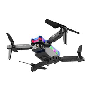 Poilweap Drone with Dual Camera 4K HD for Beginner - Remote Control Mini Drone Toys Gifts for Boys Girls with Altitude Hold Headless Mode One Key Start Speed Adjustment, Black