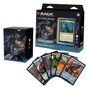 magic: the gathering universes beyond: warhammer 40,000 commander deck – forces of the imperium