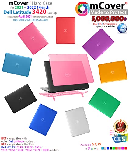 mCover Case Compatible for 2021-2022 14" Dell Latitude 3420 Series Laptop Computers ONLY (NOT Fitting Other Dell Models) - Pink