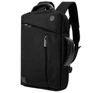 eccris 13.3 14 inch laptop bag backpack for dell latitude 7330 rugged 7420 7430 9420 9430, vostro 5310 3420 5410, xps 13 9305 9320, black