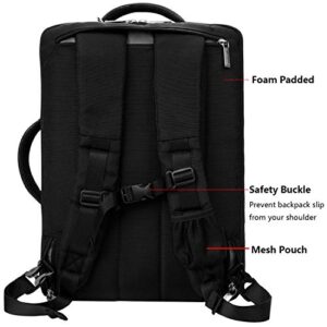 ECCRIS 13.3 14 inch Laptop Bag Backpack for Dell Latitude 7330 Rugged 7420 7430 9420 9430, Vostro 5310 3420 5410, XPS 13 9305 9320, Black