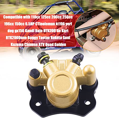 MWMNUN Brake Caliper 110cc 125cc 200cc 250cc 196cc 150cc 6.5HP CTieoleman kt196 yerf dog gx150 Kandi Baja RTK200 Go Kart RTK200Dune Buggy Taotao Roketa Sunl Kazuma Chinese ATV Quad Golden