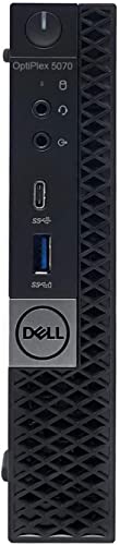 Dell Optiplex 5070 Micro MFF Desktop PC Intel i5-9500T, 16GB DDR4 New 512GB M.2 NVMe SSD, WiFi BT HDMI New KB & Mouse Windows 11 Pro (Renewed)