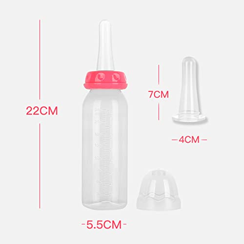 Adult Bottle with Big Sized Pacifier Set 8.1oz (Pink)