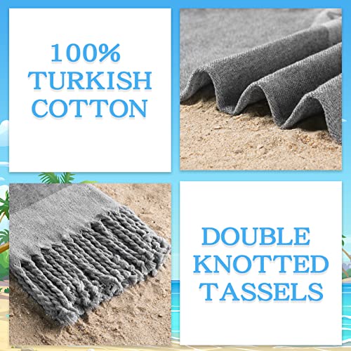 Oversized Cotton Turkish Sandproof Beach Towel Blanket Adult-74"x38" Extra Large Big Sand Free Quick Dry Bag Compact Lightweight Travel Swim Towels, Essentials Cruise Accessories Vacation Stuff Turtle