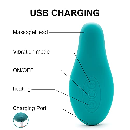 HAYAEN Lactation Massager with Warming for Breastfeeding , Multiple Modes and Heat for Clogged Milk Ducts, Support Clogged Milk Ducts, Breast Engorgement - Plug USB CableIncluded (Green)