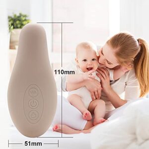 HAYAEN Lactation Massager with Warming for Breastfeeding, Multiple Modes and Heat for Clogged Milk Ducts, Support Clogged Milk Ducts, Breast Engorgement - Plug USB CableIncluded (Light-Pink)