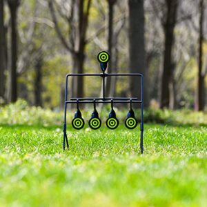 KNINE OUTDOORS Resetting Shooting Target Airsoft Rimfire Pellet BB Gun Target, Rated for .22 .177 Caliber (Airgun)