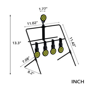 KNINE OUTDOORS Resetting Shooting Target Airsoft Rimfire Pellet BB Gun Target, Rated for .22 .177 Caliber (Airgun)