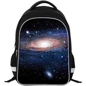 p elegant protection luminous universe space galaxy 3d print school backpack lightweight students bookbag for kids