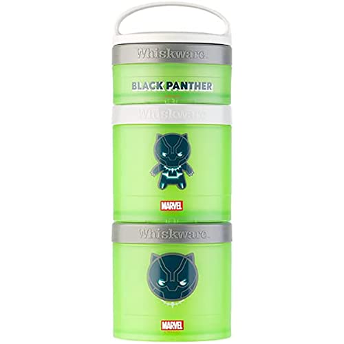 Whiskware Container Stackable Snack, 2 1/3 Cup, Black Panther Character