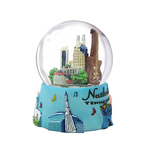 Nashville Snow Globe Landmarks and Icons 3.5 Inch Tennessee Souvenir