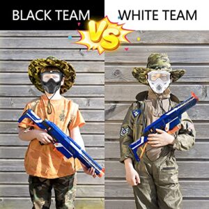 YScare Tactical Mask Compatible with Nerf Rival, Apollo, Zeus, Khaos, Atlas, & Artemis Blasters Rival Airsoft Mask,Black Detachable Masks with Goggles for Shooting Game Cycling Cosplay Party…