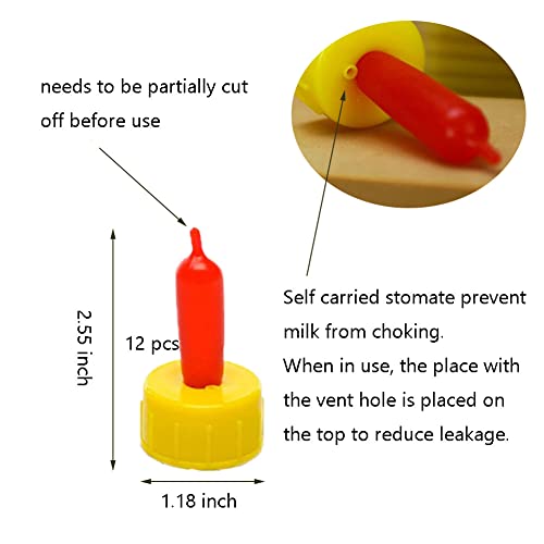 WoYous Goat Nipple and Bottles Set, 12 Pieces Small Animal Milk Drink Pritchard Nipple 2 Pieces 400 ml Lamb Feeding Bottle Kit for Feeding Sheep Goat Lamb Puppy (White 12)