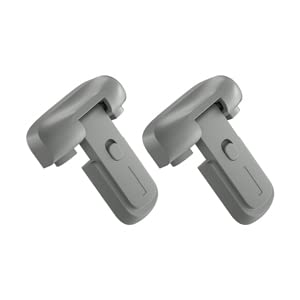 SAFELON 2 Pcs Baby Safety Fridge lock, Child Proof Refrigerator Freezer Door Lock, Protect Refrigerators With Damaged Sealing Strips (Grey)