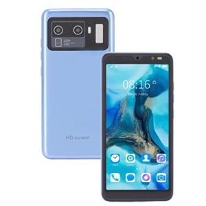 ashata m12 uitra unlocked android smartphone, 5.45in hd full screen unlocked cellphone, 2gb 32gb storage, 2mp 5mp camera, face recognition, 2200mah battery, dual cards dual standby(blue)