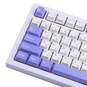 EPOMAKER Bunny 134 Keys Cherry Profile PBT Dye Sublimation Keycaps Set for Mechanical Gaming Keyboard, Compatible with Cherry Gateron Kailh Otemu MX Structure