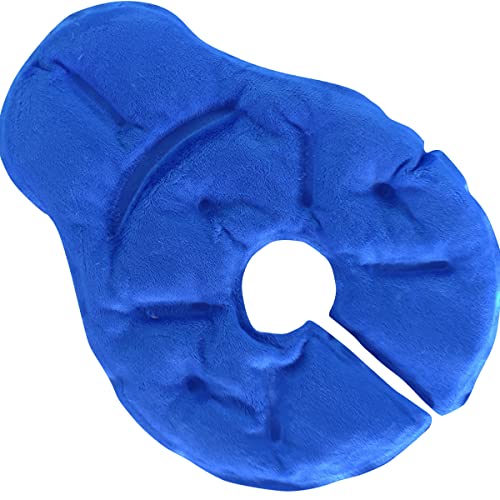 Hot Cold Breast Therapy Pads, Breast Ice Pack, Cooling Breast Gel Pads, Breastfeeding Essentials and Postpartum Recovery| Nursing Pain Relief for Mastitis| Fabric Backing for Ultimate Comfort, Blue