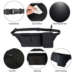 iGuerburn Breast Pump Fanny Pouch for Medela Freestyle Flex Parts and Elvie Stride, Medela Freestyle Accessories Fanny Bag, Hands Free Fanny Pack Waist Pack with Adjustable Belt, Fits for Working Moms