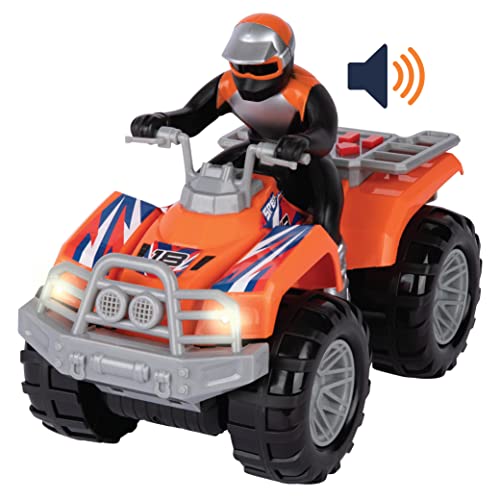 Motorized ATV Vehicle with Lights & Sounds, Battery Powered Toy Quad Bike, Monster Trucks for Boys and Girls Ages 3+