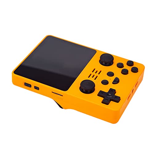 Petforu Powkiddy RGB20S Handheld Retro Game Console with Built-in Games (128G 20000 Games Yellow)