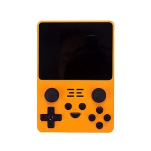 Petforu Powkiddy RGB20S Handheld Retro Game Console with Built-in Games (128G 20000 Games Yellow)