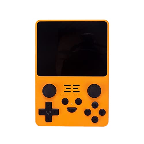 Petforu Powkiddy RGB20S Handheld Retro Game Console with Built-in Games (128G 20000 Games Yellow)