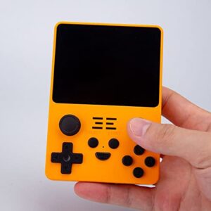 Petforu Powkiddy RGB20S Handheld Retro Game Console with Built-in Games (128G 20000 Games Yellow)