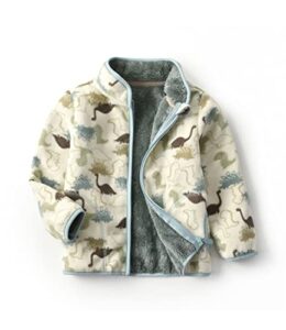 diliba toddler fleece jacket sherpa baby boys girls lightweight fall winter warm coats size 6-7