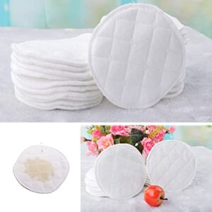 Reusable Breast Pads for Breastfeeding 12 Pack Organic Washable Nipple Pads Nursing Pads Cotton Highly Absorbent Postpartum Essentials（ 3.74 * 3.74inch/9.5 * 9.5cm）