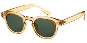 gtand unisex vintage retro round style tinted sunglasses for men women fashion circle sun glasses 46mm