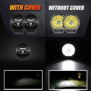 9 Inch 270W Round LED Driving Lights with Black Lens Covers 360 Pro Series Round Offroad Lights Super Bright Bumper Light Bar Fog Work Lights for Trucks Ford Jeep ATV Car