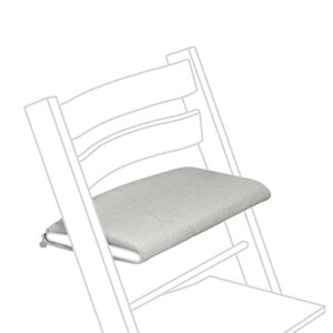tripp trapp junior cushion, nordic grey - pair with tripp trapp chair & high chair for support and comfort - machine washable - fits all tripp trapp chairs