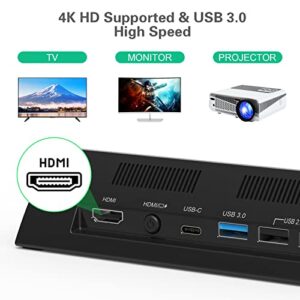 RuntoGOL TV Docking Station for Switch,Portable Switch OLED Dock Station Support 4K HDMI Output,Replacement for Official Switch Base,Switch Dock with Type-C and HDMI Cable